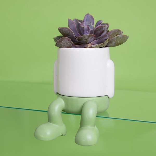 Balvi Mini Maceta Mr.Dangly Verde-27836