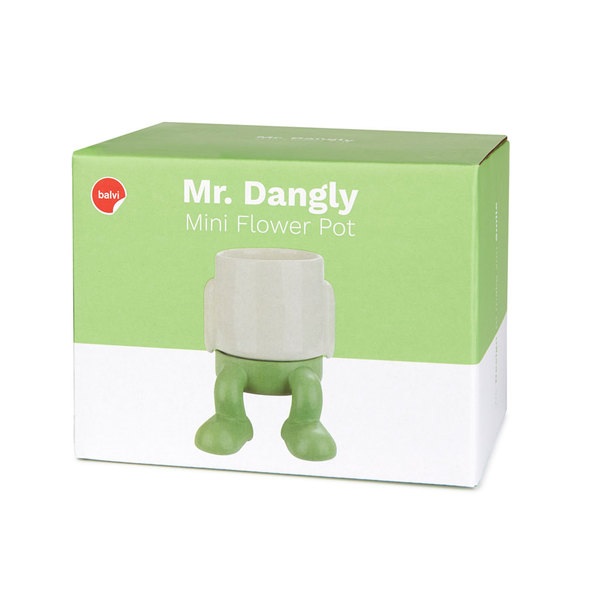 Balvi Mini Maceta Mr.Dangly Verde-27836