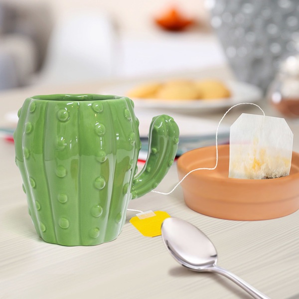 Balvi Balvi Mug Cactus Taza En Forma De Cactus Capacidad 450ml Apta Para Lavavajillas Y Microondas Cerámica