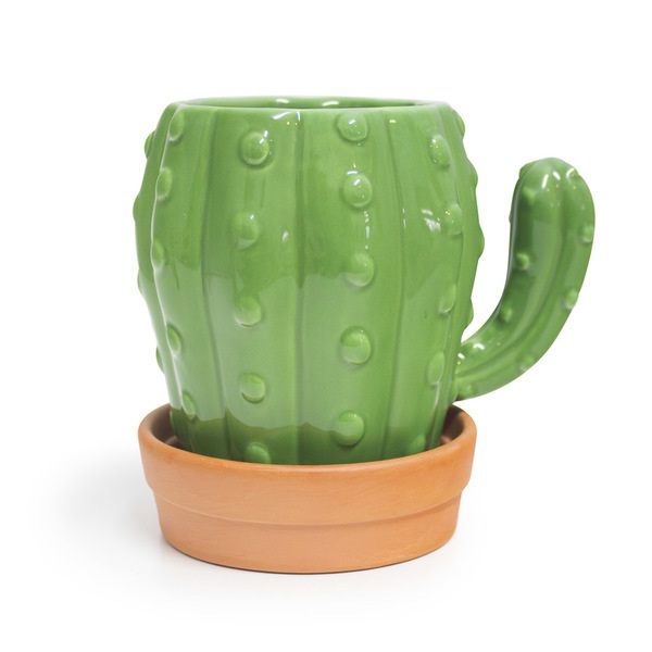 Balvi Balvi Mug Cactus Taza en forma de cactus Capacidad 450ml Apta para lavavajillas y microondas Cerámica