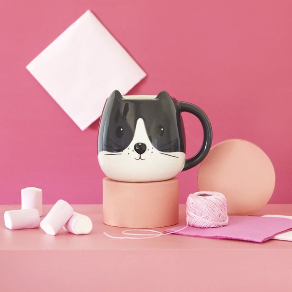 Balvi Mug Kitty Blanco/negro-27559