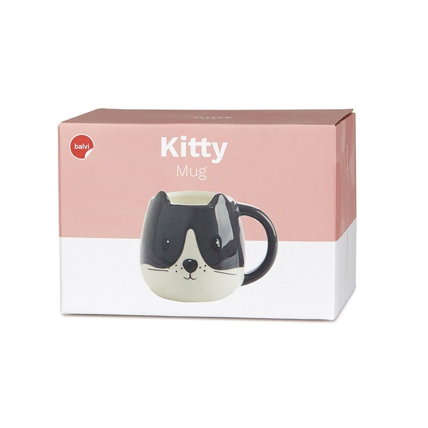 Balvi Mug Kitty Blanco/negro-27559