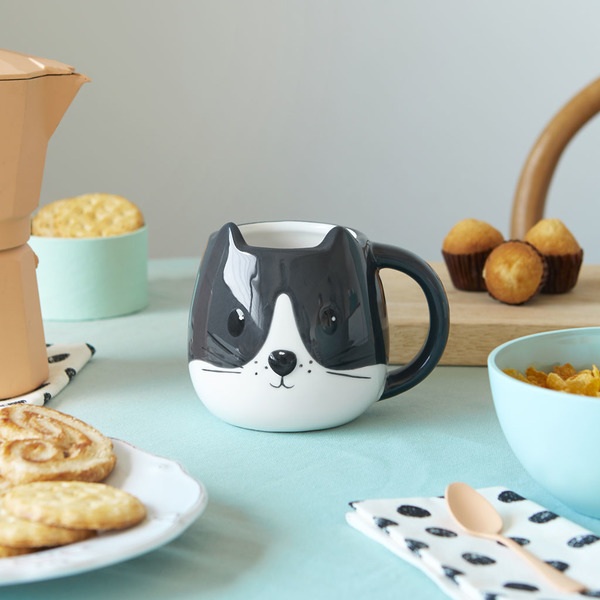 Balvi Mug Kitty Blanco/negro-27559