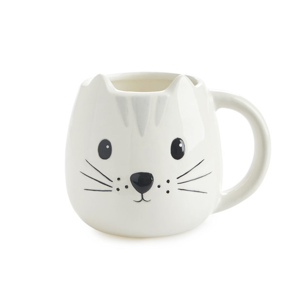 Balvi Balvi Mug Kitty Taza en forma de cabeza de gato Capacidad 400ml Apta para lavavajillas y microondas C