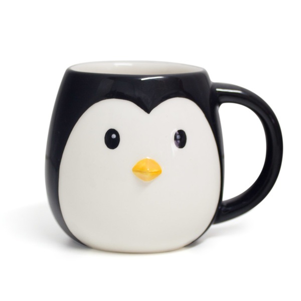 Balvi Balvi Mug Pingo Taza en forma de cabeza de pingüino Capacidad 400ml Apta para lavavajillas y microond