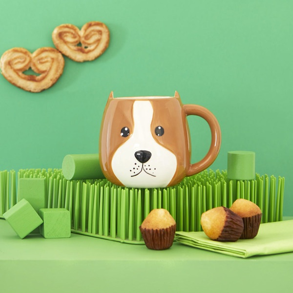 Balvi Balvi Mug Woof Taza En Forma De Cabeza De Perro Capacidad 400ml Apta Para Lavavajillas Y Microondas