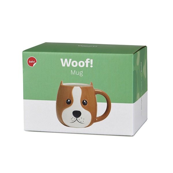 Balvi Balvi Mug Woof Taza En Forma De Cabeza De Perro Capacidad 400ml Apta Para Lavavajillas Y Microondas