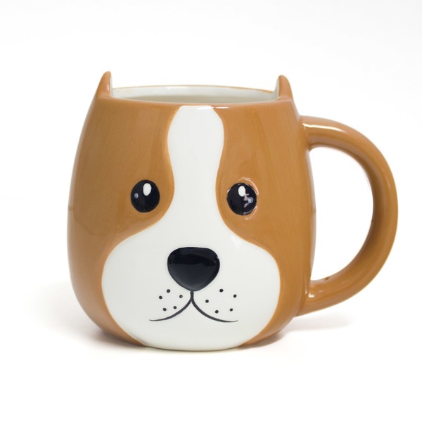 Balvi Balvi Mug Woof Taza en forma de cabeza de perro Capacidad 400ml Apta para lavavajillas y microondas