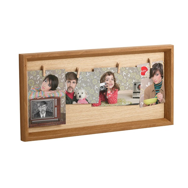 Balvi Balvi - Nebraska marco de fotos. Capacidad: 4 fotos de diversos tamaños. Modelo de pared. Color: teka