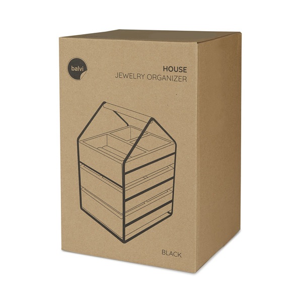 Balvi Organizador Joyas House Negro-27240