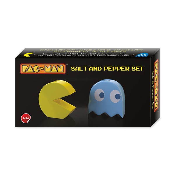 Balvi Balvi - Pac-Man Set De Sal Y Pimienta. Fabricado En Cerámica. Conjunto De Dos Piezas