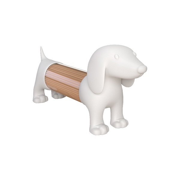 Balvi Balvi - Palillero salero y pimentero Teckel blanco