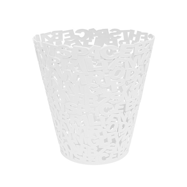 Balvi Balvi Papelera Letters Color blanco Plástico 30cm