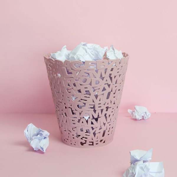 Balvi Papelera Letters Rosa-27858