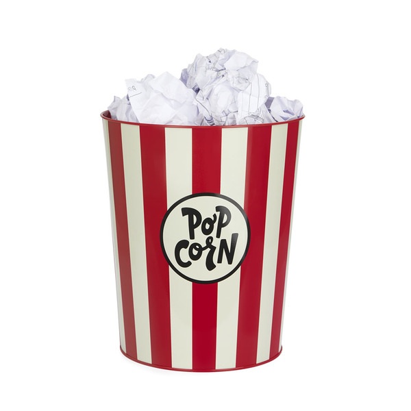 Balvi Papelera Popcorn beige/rojo-27777