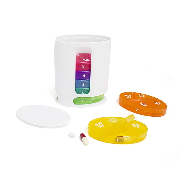 Balvi Balvi pastillero One Week Color multicolor Organizador semanal Organiza las pastillas que te has de t