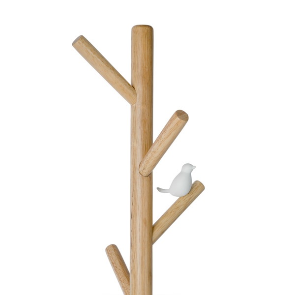 Balvi Balvi Perchero Birdie Color Blanco Con 5 Colgadores Con Figura De Pajarito Metal/madera 177cm