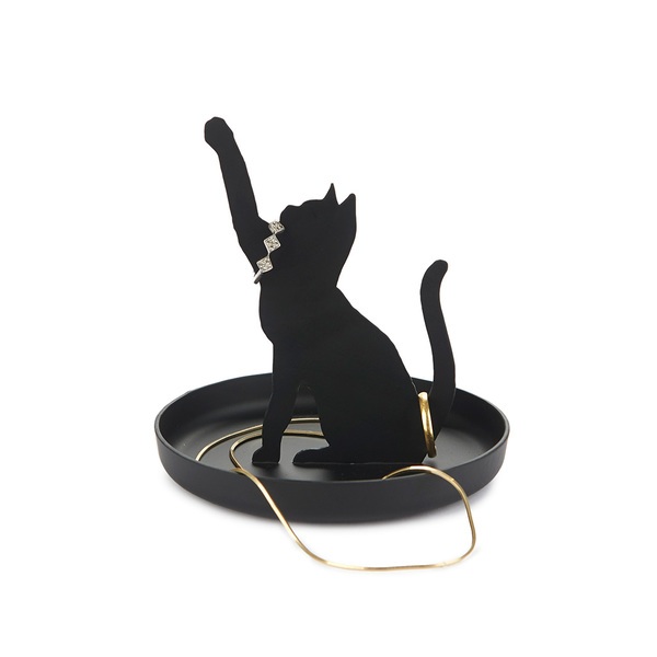 Balvi Porta anillos Feline negro-27910