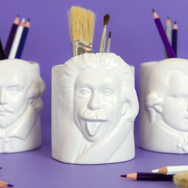 Balvi Portalápices Albert Einstein Blanco-27220