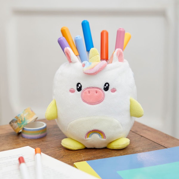 Balvi Portalápices Fluffy Unicorn Blanco-27876