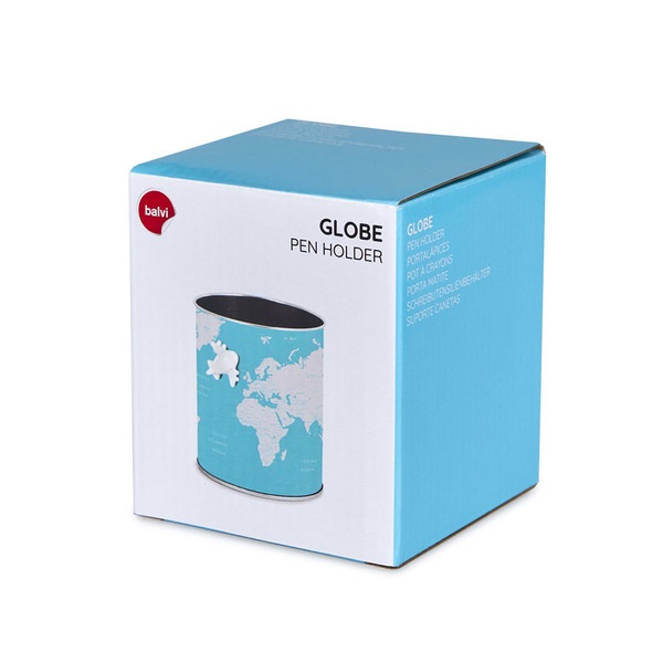Balvi Portalápices Globe Turquesa-27540