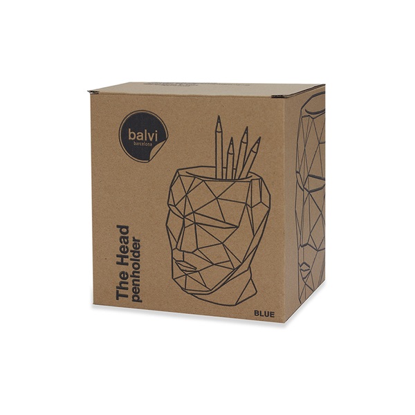Balvi Portalápices The Head Azul-27642