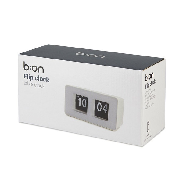 Balvi Reloj Sobremesa Flip Clock Blanco-27188