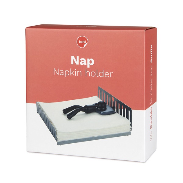 Balvi Servilletero Nap Plateado/negro-27473