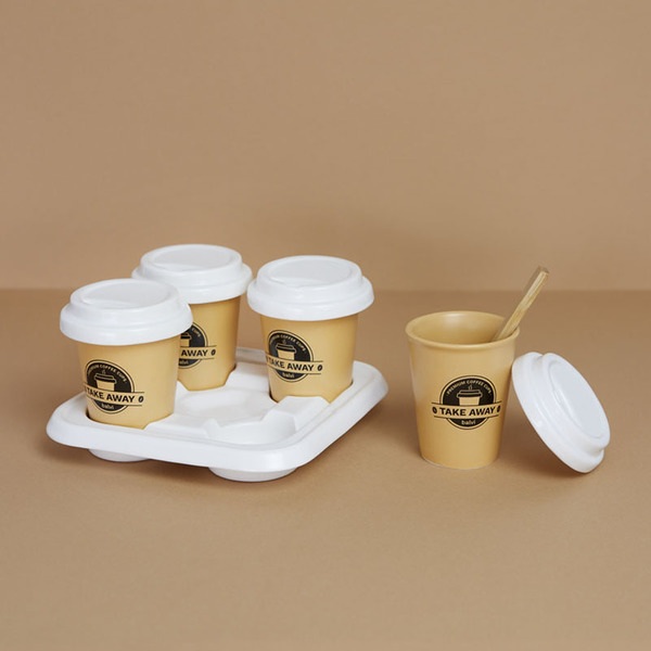 Balvi Set Tazas Café Take Away Marrón-27833