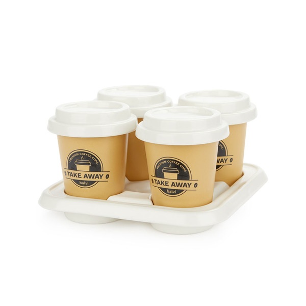 Balvi Set tazas café Take Away marrón-27833