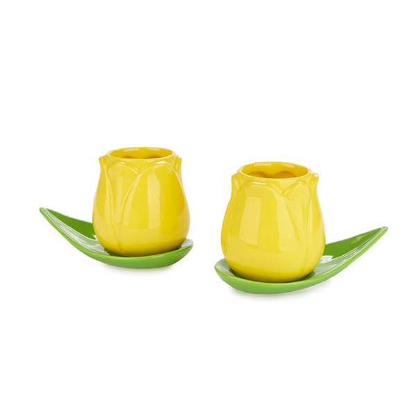 Balvi Set tazas café Tulip amarillo-27861
