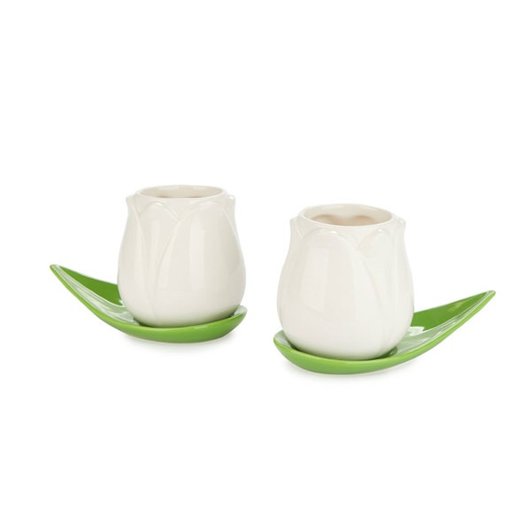 Balvi Set tazas café Tulip blanco-27860