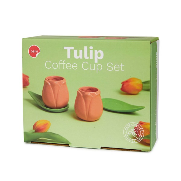 Balvi Set Tazas Café Tulip Naranja-27862