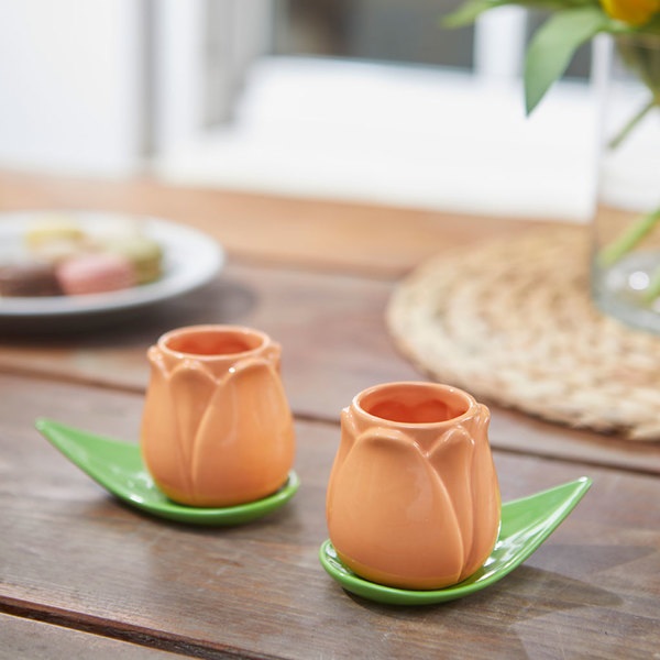 Balvi Set Tazas Café Tulip Naranja-27862