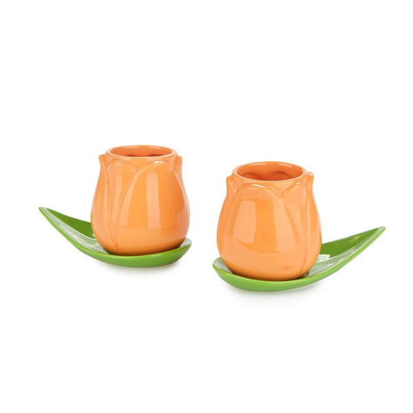 Balvi Set tazas café Tulip naranja-27862