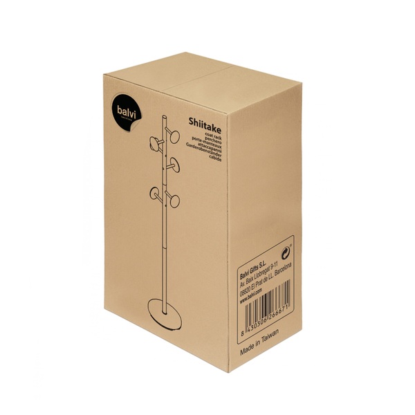 Balvi Balvi - Shiitake Perchero De Pie Con 6 Ganchos. Color: Blanco. Altura: 174cm. Para Colgar Todo Tipo D