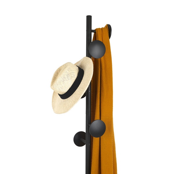 Balvi Balvi - Shiitake Perchero De Pie Con 6 Ganchos. Color: Negro. Altura: 174cm. Para Colgar Todo Tipo De