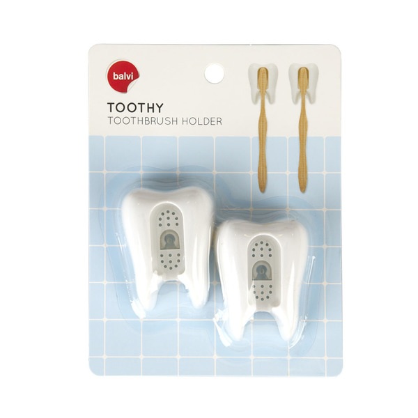 Balvi Soporte Cepillo Dental Toothy Blanco-27486