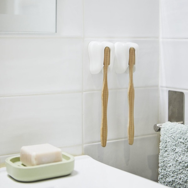 Balvi Soporte Cepillo Dental Toothy Blanco-27486