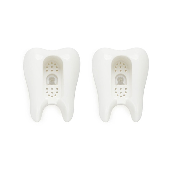 Balvi Soporte cepillo dental Toothy blanco-27486