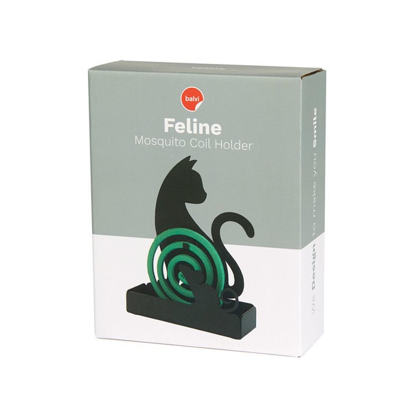 Balvi Soporte Espiral Mosquitos Feline Negro-27904