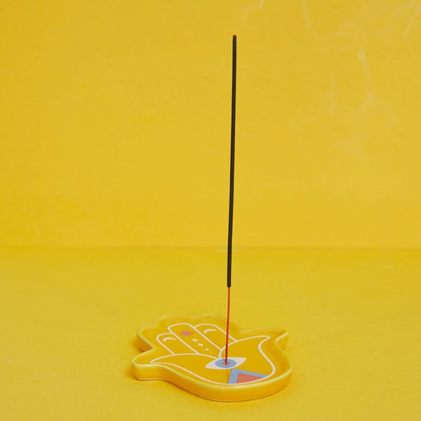 Balvi Soporte Incienso Lucky Hand Amarillo-27923