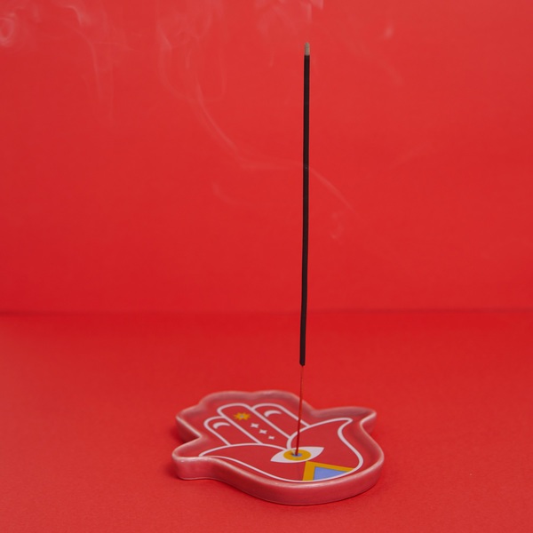 Balvi Soporte Incienso Lucky Hand Fucsia-27924