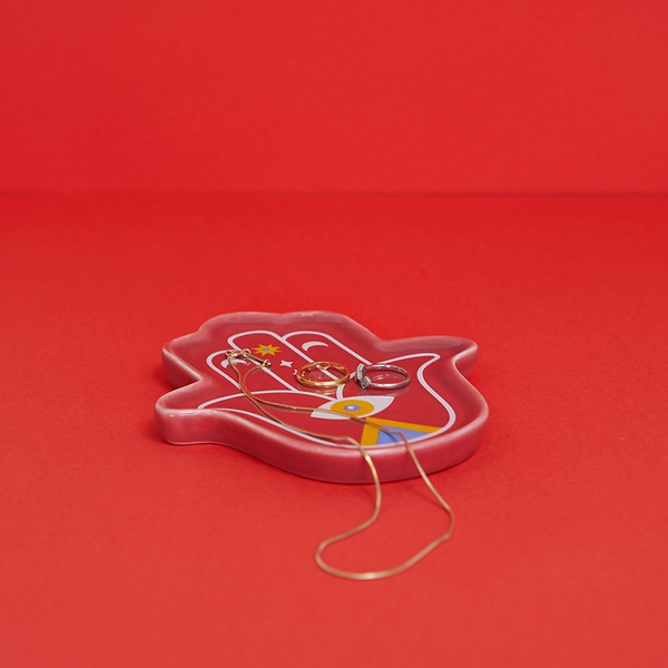 Balvi Soporte Incienso Lucky Hand Fucsia-27924