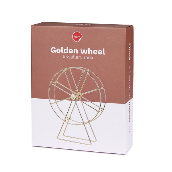 Balvi Soporte Joyas Golden Wheel Dorado-27682