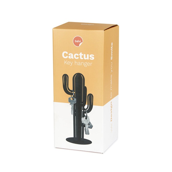 Balvi Soporte Para Llaves Cactus Negro-27618
