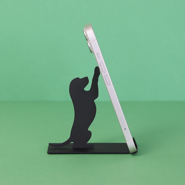 Balvi Soporte Smartphone Puppy Negro-27771