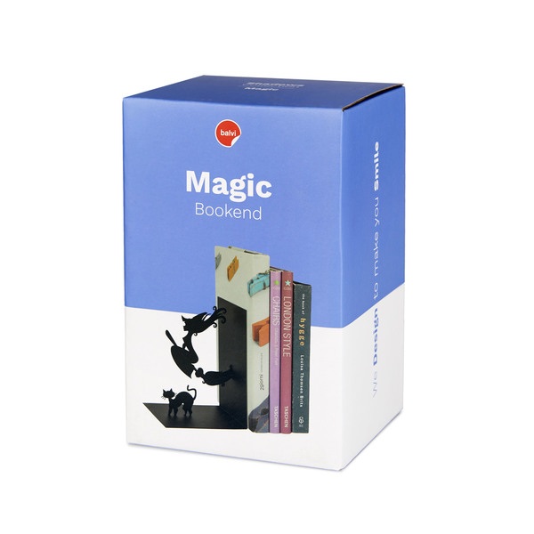 Balvi Balvi Sujeta Libros Magic Color Negro En Forma De Bruja Metal 17 Cm