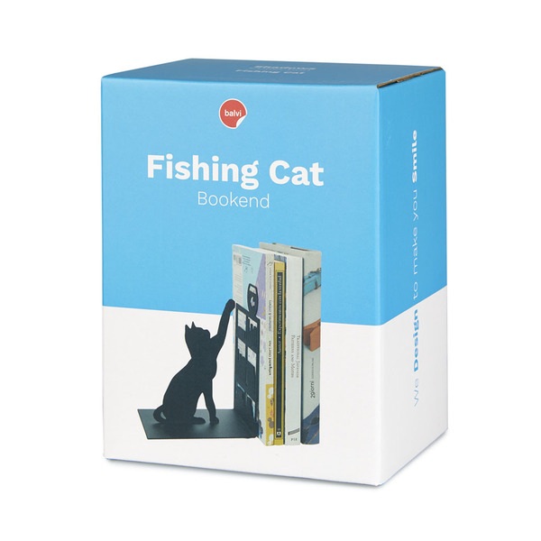 Balvi Sujetalibros Fishing Cat Negro-27474