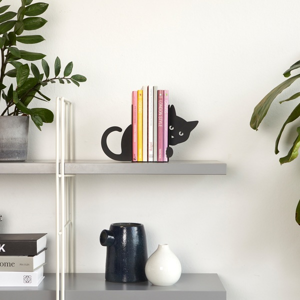 Balvi Sujetalibros Hidden Cat Negro-27563